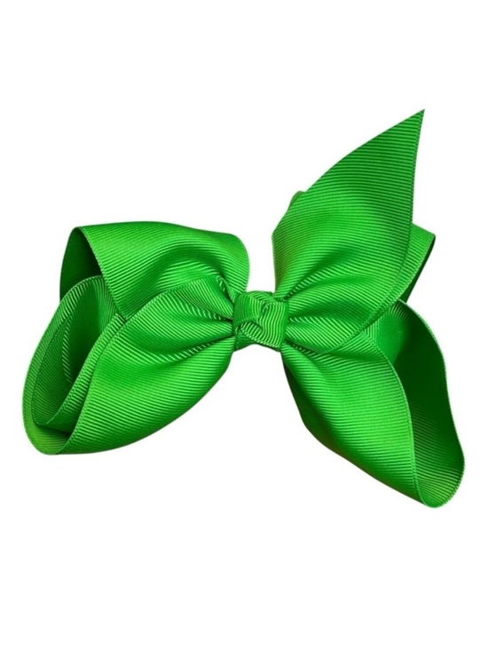 Other - 4/$25 Girls Green Ribbon Big Bow Hair Clip